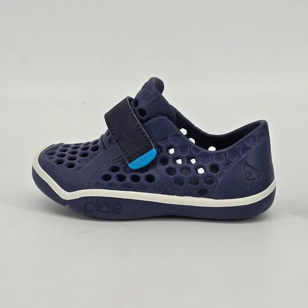 PLAE Mimo Waterproof Injection Molded Kids Water Shoes Navy Blue Size 8C